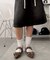 ハトメベルトポインテッドシューズ