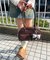 チャーム付きボストンバッグ