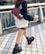 チャーム付きボストンバッグ