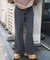 ローライズバギーフレアデニムパンツ