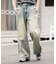 ローライズバギーフレアデニムパンツ