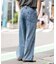 ローライズバギーフレアデニムパンツ