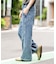 ローライズバギーフレアデニムパンツ