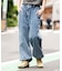 ローライズバギーフレアデニムパンツ