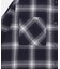 オープンショルダーチェックBIGシャツ