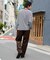 コーデュロイイージーストレートパンツ
