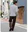 コーデュロイイージーストレートパンツ