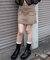 ヴィンテージウォッシュカーゴミニスカート