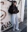カーブデザインスウェットパンツ