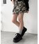 厚底ワイドシューレーススニーカー