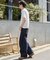 カバーフィットバルーンデニムパンツ