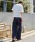 カバーフィットバルーンデニムパンツ