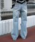 ダメージストレートデニムパンツ