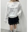 ワンショルメッセージトップス