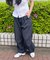 スターパッチタックワイドパンツ
