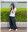 スターパッチタックワイドパンツ