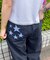 スターパッチタックワイドパンツ