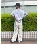 スターパッチタックワイドパンツ
