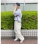 スターパッチタックワイドパンツ
