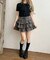 フロントリボンティアードスカート