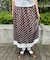 ドットサテンスカート