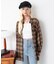 2WAYオフショルシアーチェックシャツ