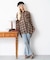 2WAYオフショルシアーチェックシャツ