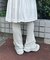 ギャザーフリルリブパンツ