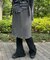 ギャザーフリルリブパンツ
