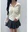 ギャザーデザインLSトップス