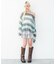 モヘアタッチボーダーワンショルニット