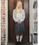 ピンタックフリルブラウス