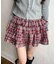 チェックティアードミニスカート