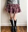 チェックティアードミニスカート