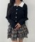 キンボタンLSニットカーデ