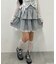 レースレイヤードティアードミニスカート