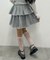レースレイヤードティアードミニスカート