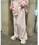 ビジューリボンスウェットパンツ