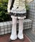 アソートパターンティアードミニスカート