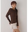レースアップオフショルニット
