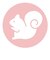 はじめておはし 右手用 りす ピンク