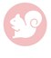 はじめておはし 右手用 りす ピンク