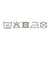 [キッズ]ボクサーブリーフ2枚組　恐竜・星柄　オフホワイト
