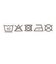 [キッズ]ショーツ2枚組　さくらんぼ・ハート柄　ピンク