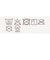 スタイ2枚組　スヌーピー　総柄＆ワンポイント　ベージュ
