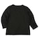 [ベビー]いつものＴシャツ　長袖　天竺素材　ブラック