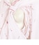 [両脇授乳口付]ママとお腹の赤ちゃんにやさしい長袖パジャマ　チューリップ　オフホワイト