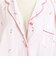 [両脇授乳口付]ママとお腹の赤ちゃんにやさしい長袖パジャマ　チューリップ　オフホワイト