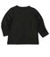 [ベビー]いつものTシャツ　長袖　天竺素材　ブラック