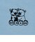 [ベビー]長袖Tシャツ　バックプリント　サックス
